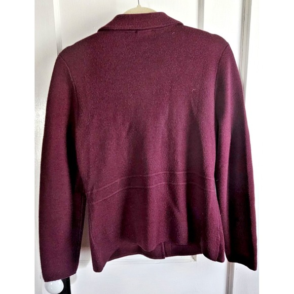 Talbots women pure merino wool sweater cardigan button up‎ pockets Sz Small - Picture 2 of 6